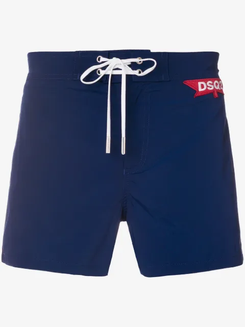 DSQUARED2 logo patch swim shorts