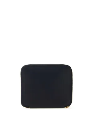 Comme Des Garçons Wallet Washed Leather zip-up Wallet | Blue