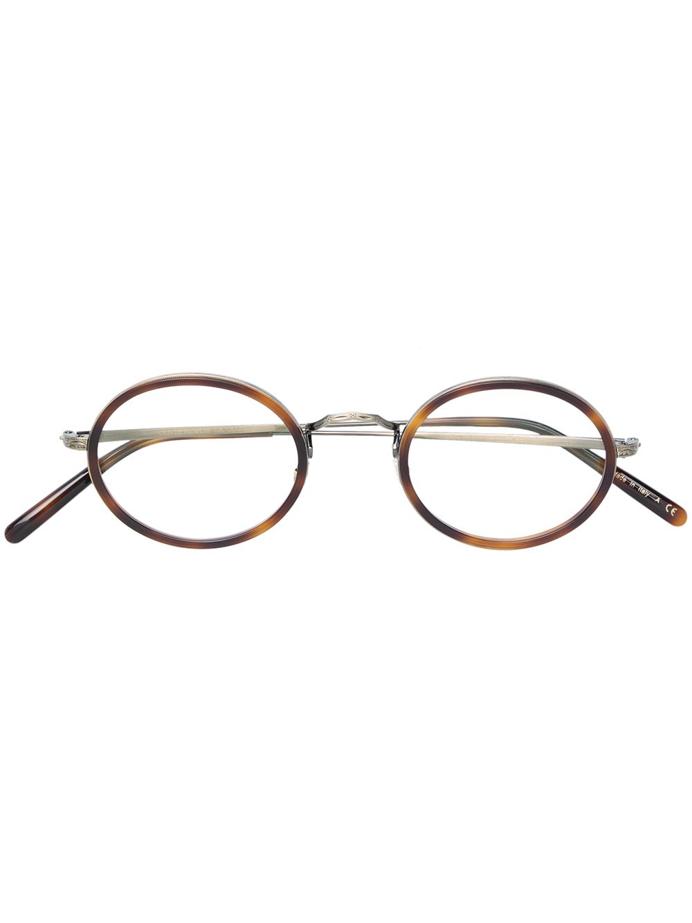 фото Oliver peoples очки в круглой оправе с эффектом черепахового панциря