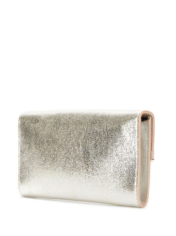 Jimmy Choo Emmie Patent Leather Clutch Bag - Farfetch