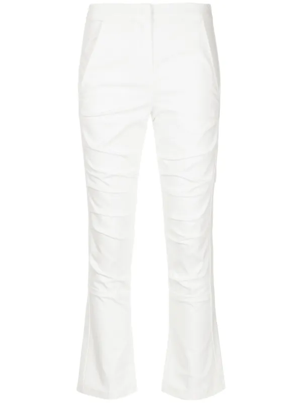 tailored white trousers