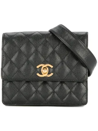 chanel quilted purse belt
