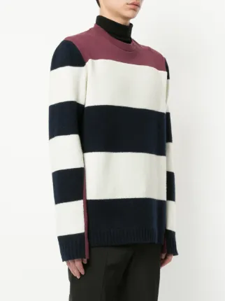 striped crewneck sweater展示图