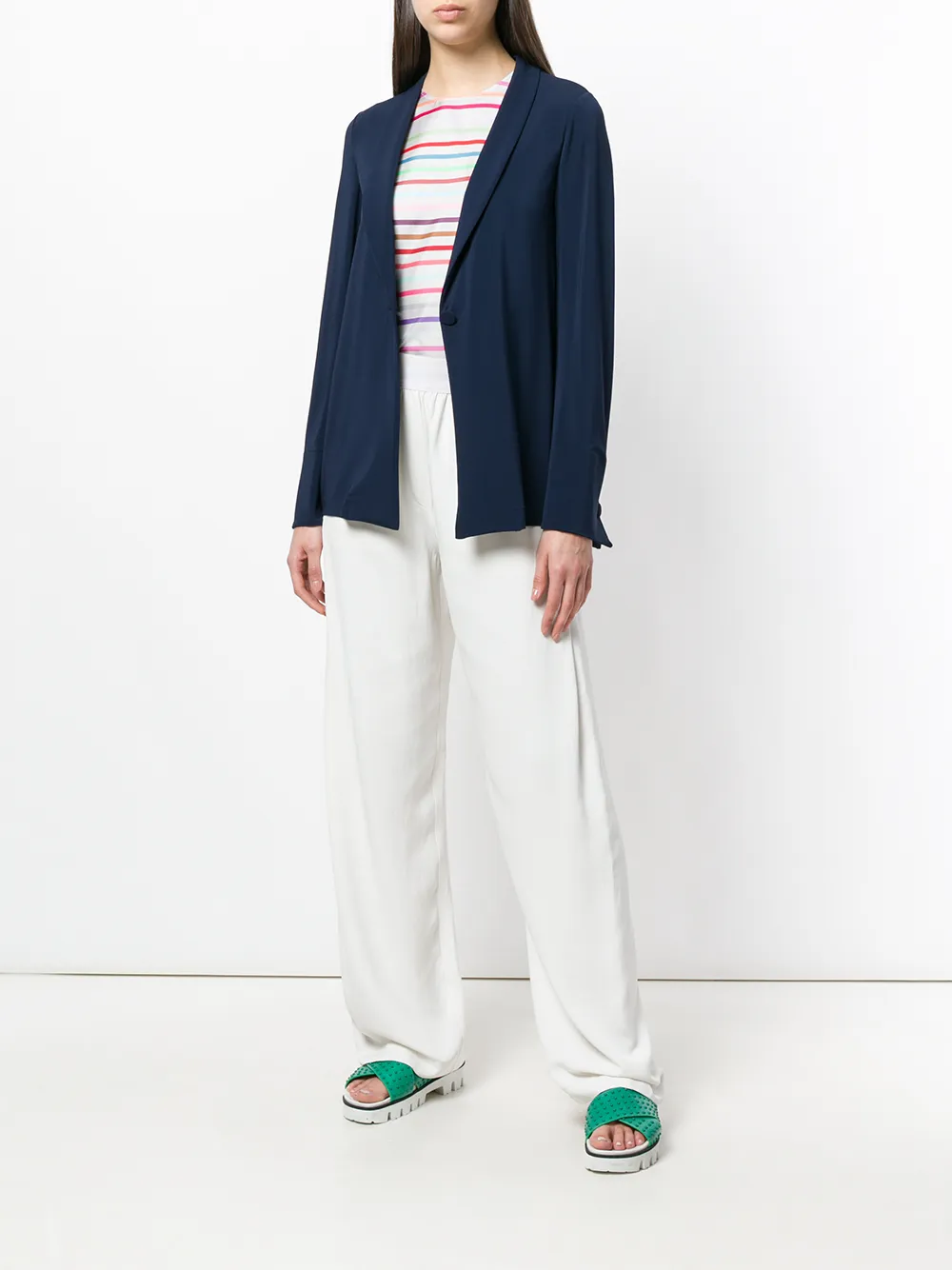 фото Emporio armani топ в полоску без рукавов