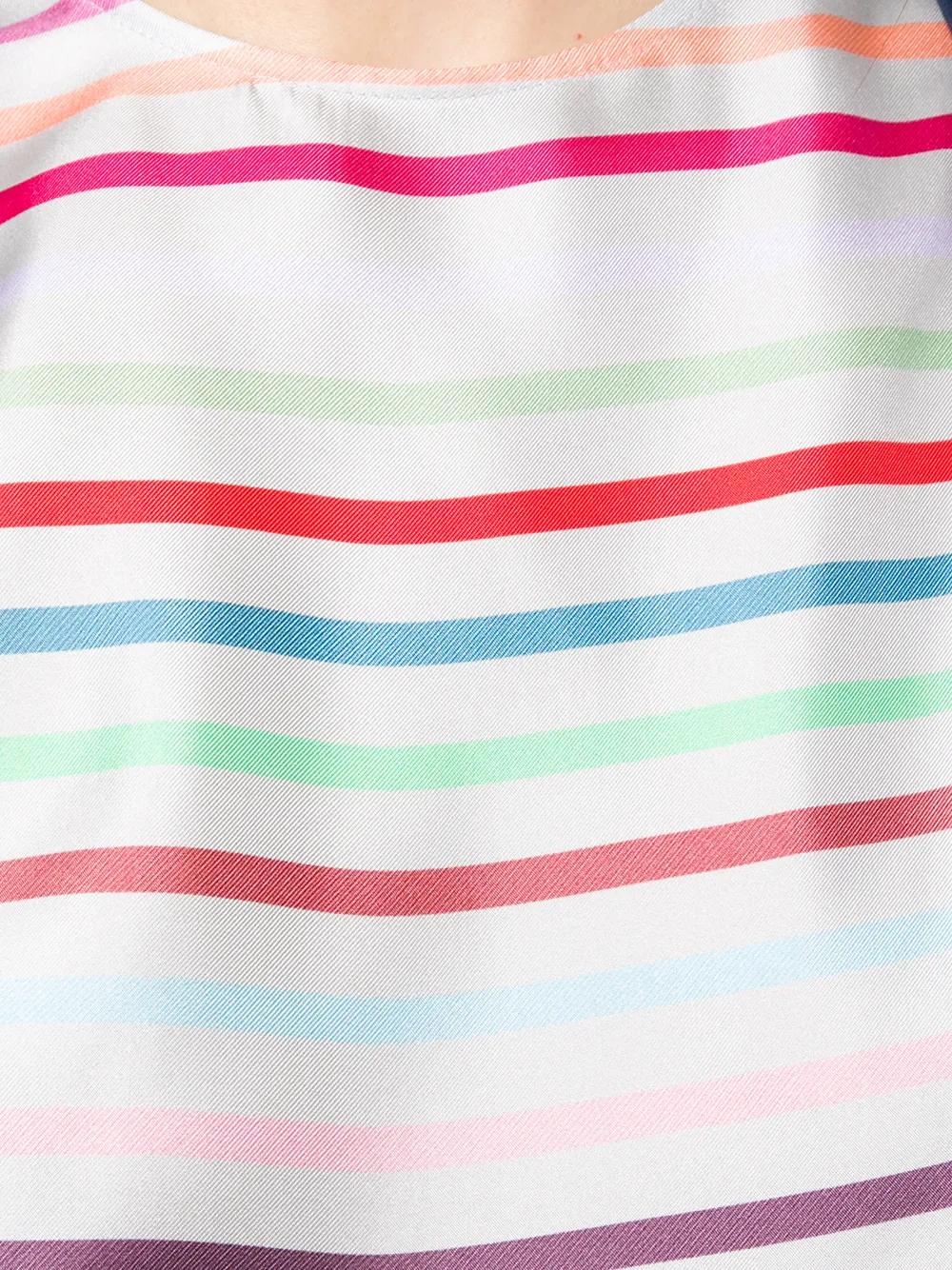 фото Emporio armani топ в полоску без рукавов