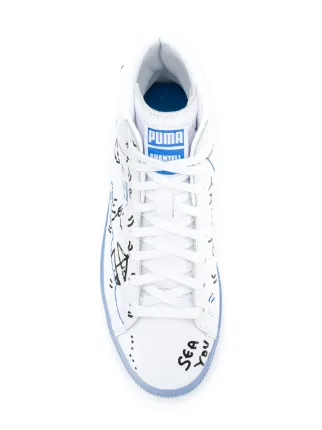 Puma X Shantell Martin Clyde牛皮高帮板鞋展示图