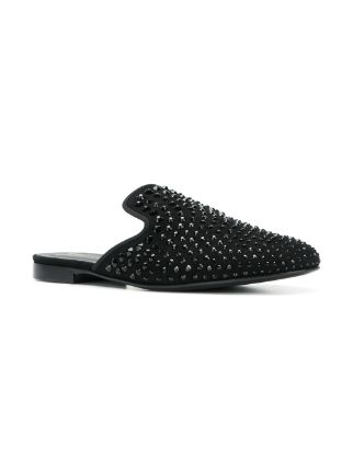 embellished slip-on slippers展示图