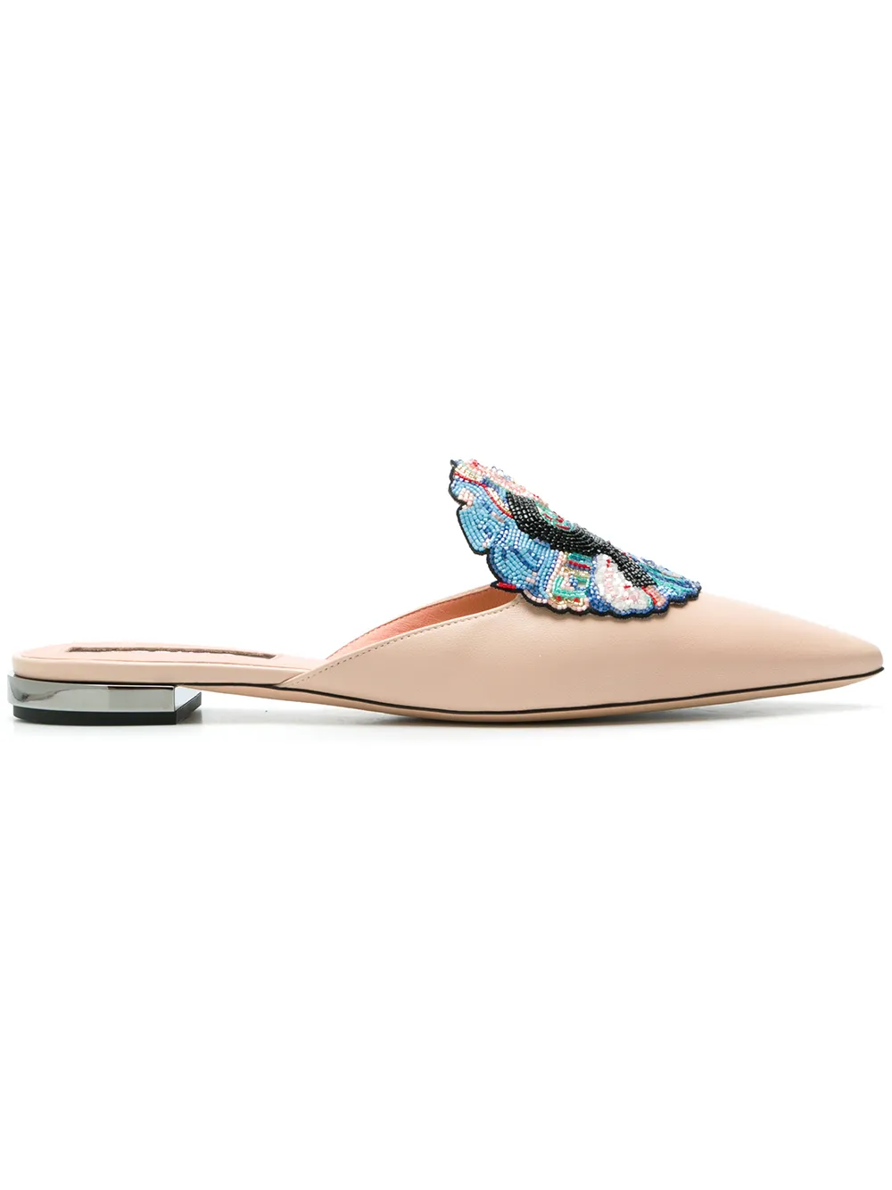 Rochas Mules Con Logo Di Perline - Tendenza classica, vale la pena avere Rochas Mules Con Logo Di Perline - Tendenza classica, vale la pena avere