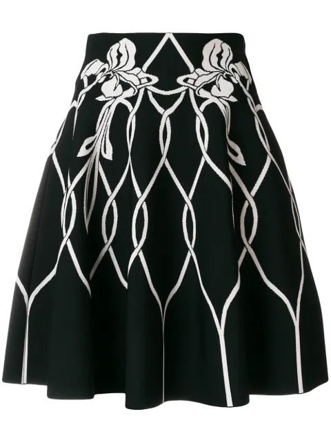 Alexander McQueen high waisted knitted skirt