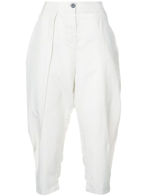 LOST & FOUND LOST & FOUND RIA DUNN HIGH-WAISTED TROUSERS - WHITE,2227266112955823