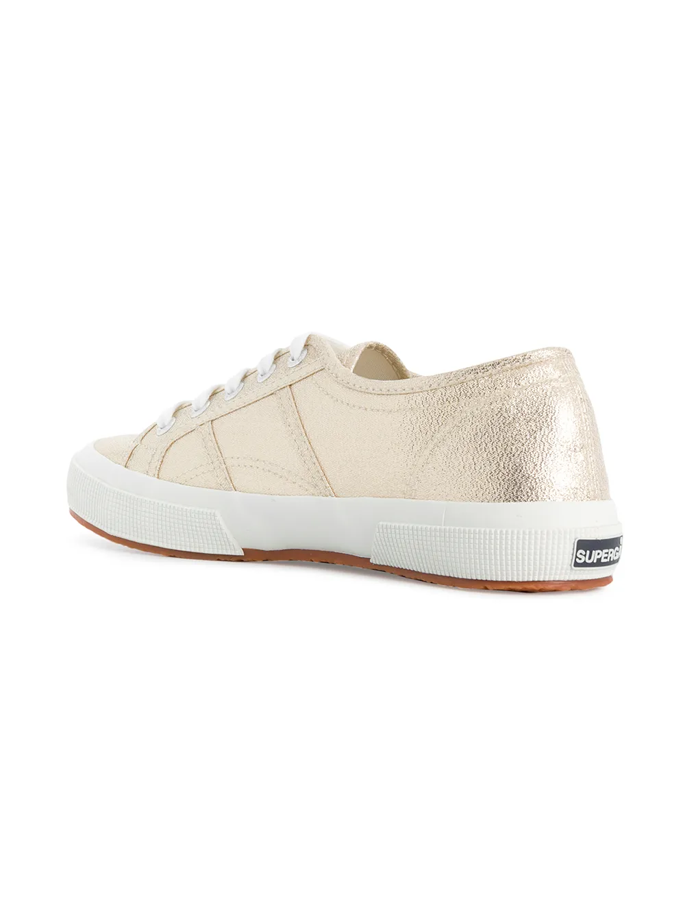 Superga platte lowtop sneakers Metallic