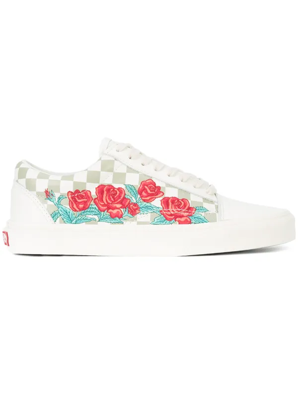 vans fleurs rouges vans fleurs rouges