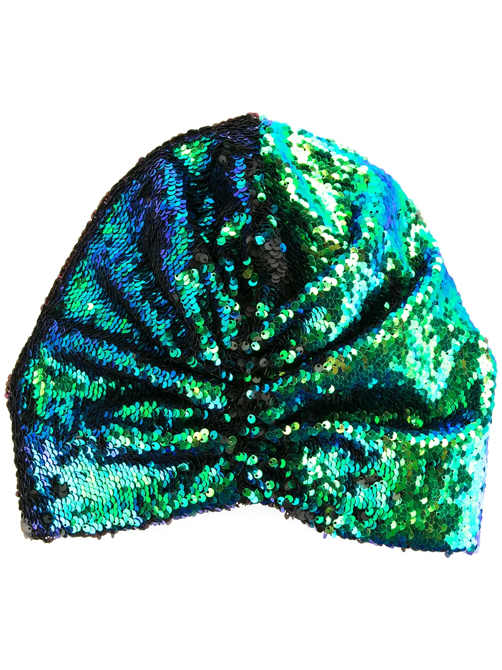 DONIA ALLEGUE DONIA ALLEGUE SEQUIN TURBAN - GREEN,FW1800302004GR112959582