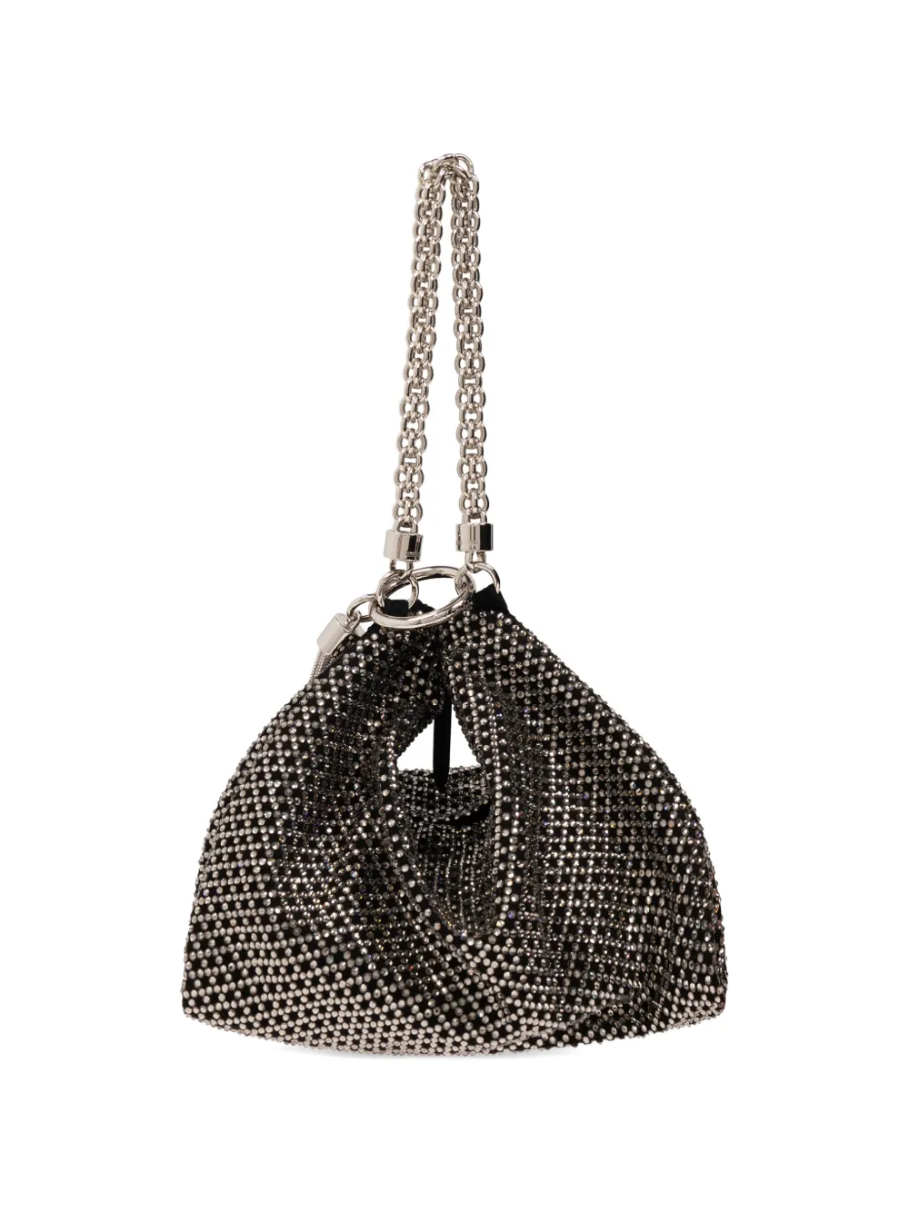  Jimmy Choo Clutch Mit Kristallen   Schwarz 