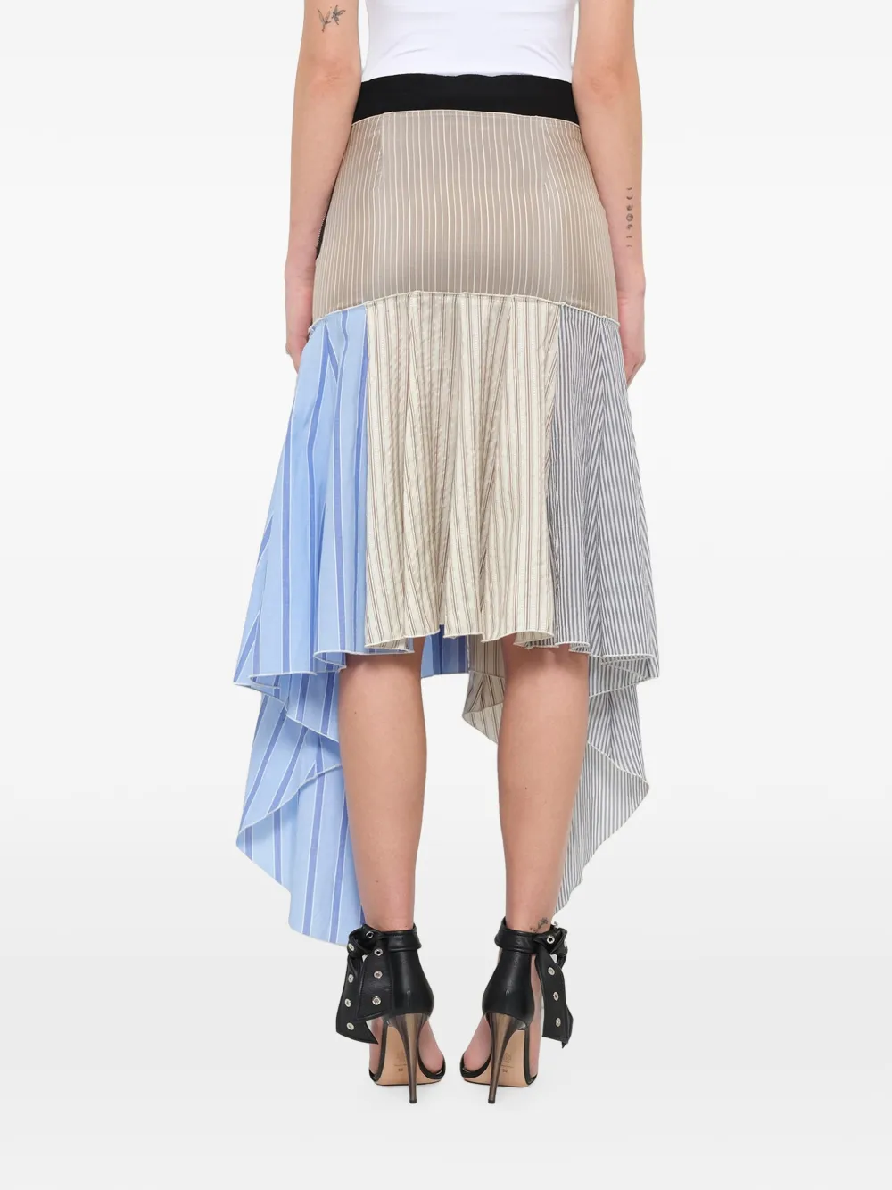 JW Anderson Asymmetric Midi Skirt in Neutrals, view 4