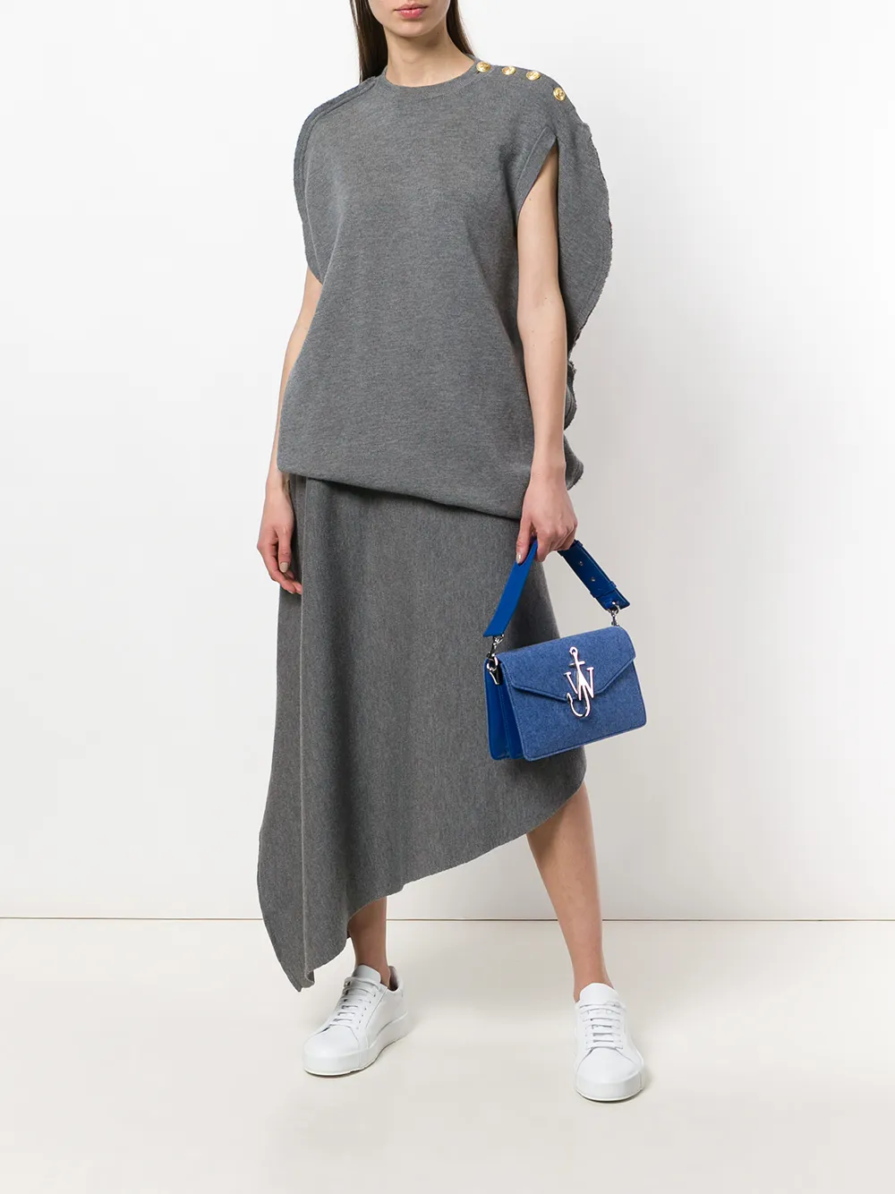JW Anderson vilten logotas Blauw