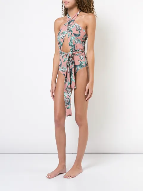 Patbo botanical print swimsuit