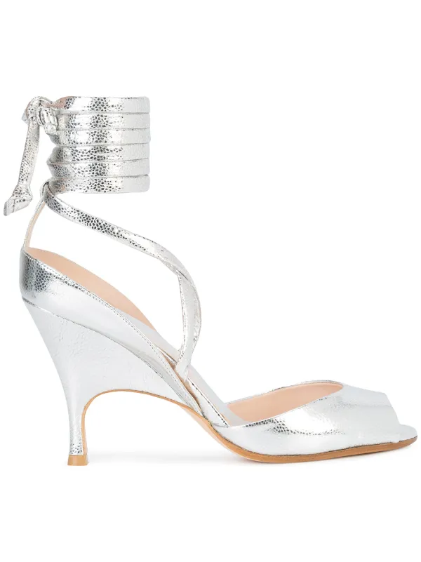 wrap tie sandals