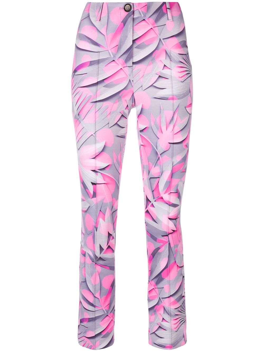 MARC CAIN printed cropped trousers,JC8111J0712961148