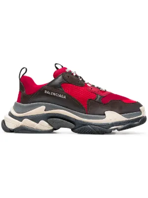 red and black triple s