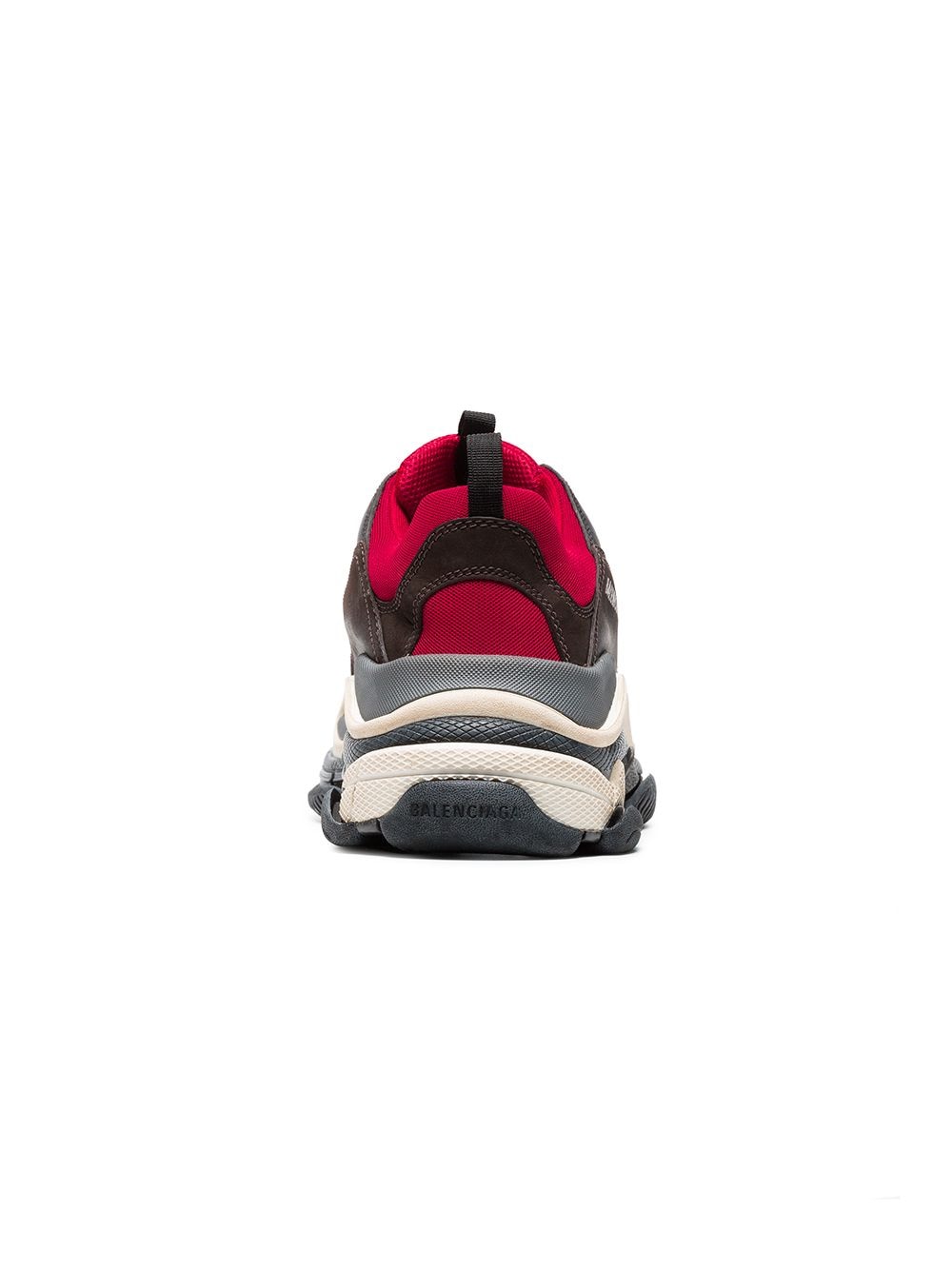 balenciaga shoes triple s black and red