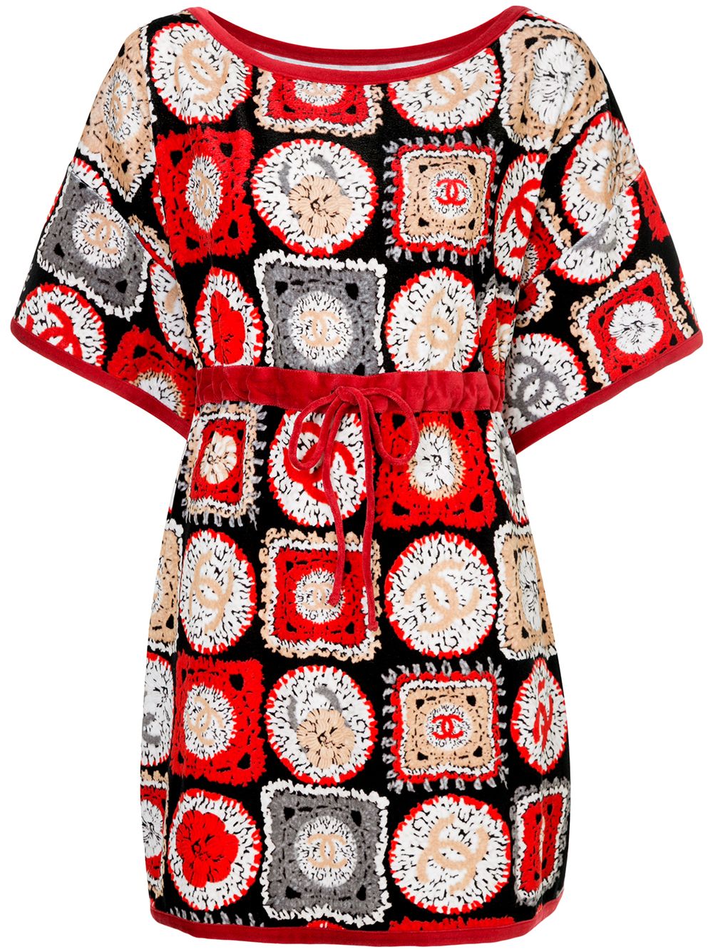 CHANEL Pre-Owned Abstract Print Mini Dress - Farfetch