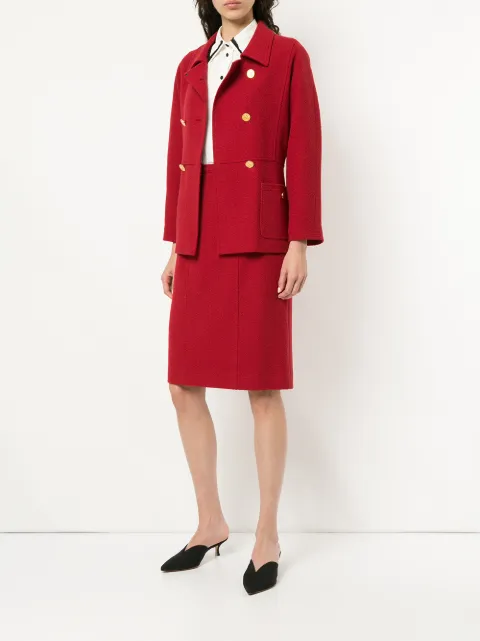 red chanel suit