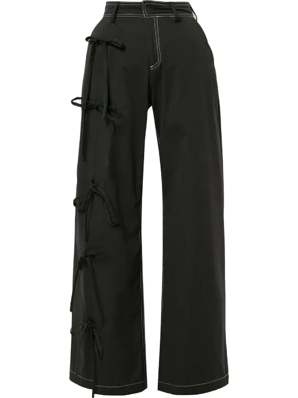 calça com laço na lateral