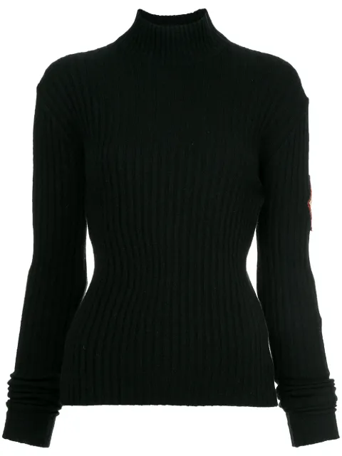 CHANEL Pre-Owned 1996 patch-sleeve cashmere top