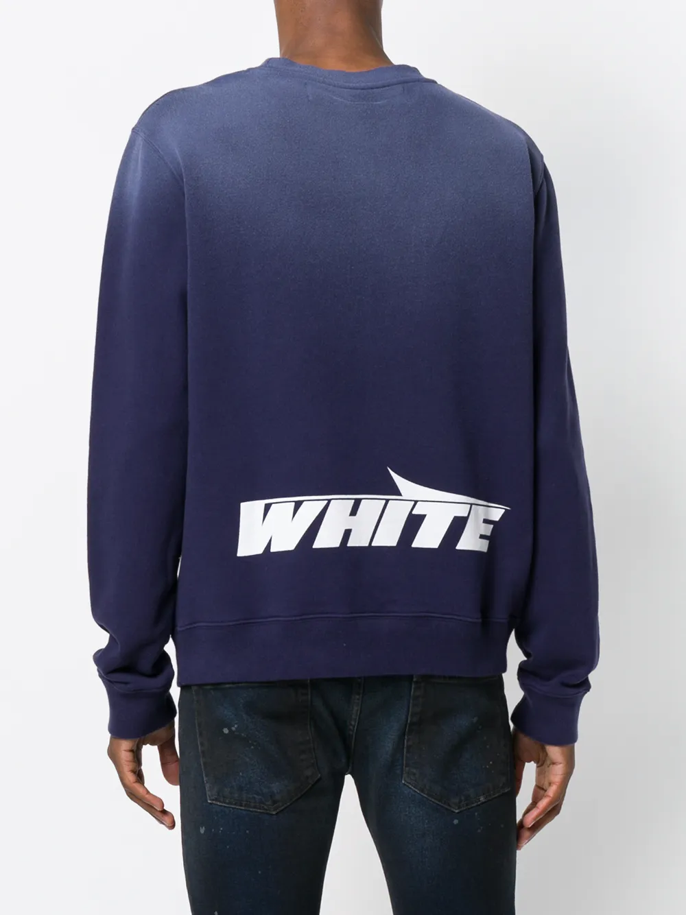 off white faded hoodie