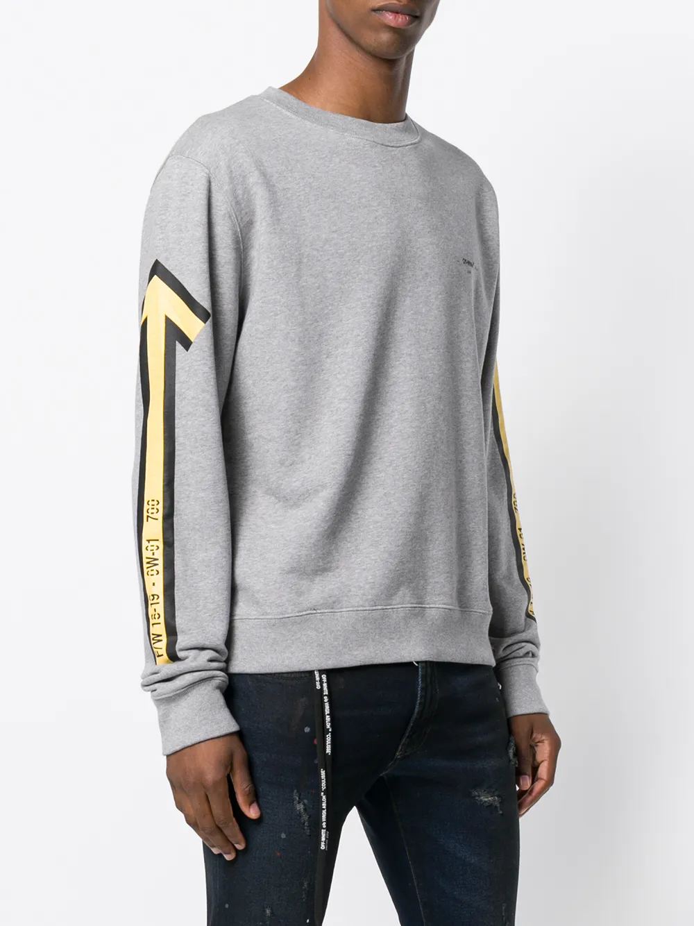 Off-White pijlen sweater Grijs