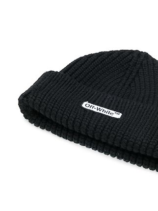 ribbed logo beanie展示图