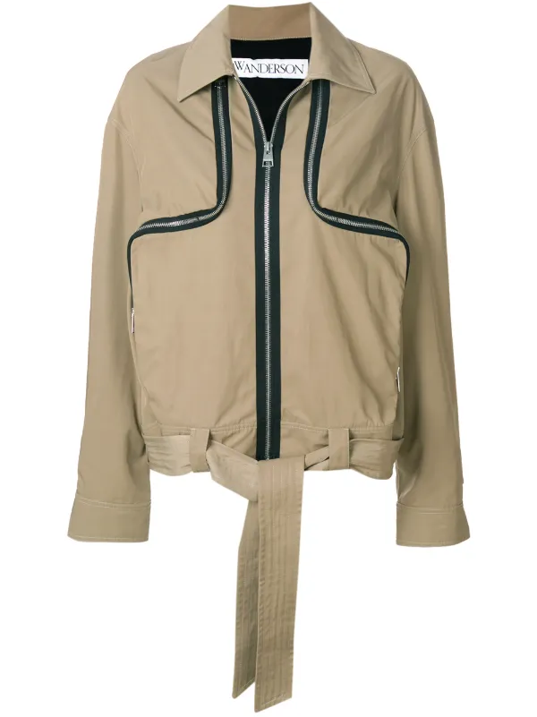jacket with two way zipper