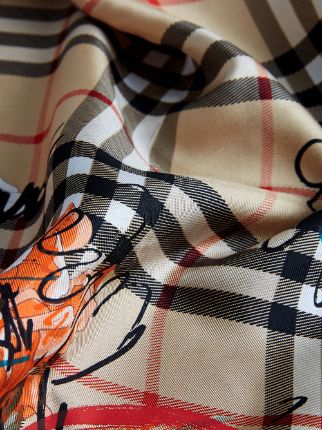 burberry scribble scarf