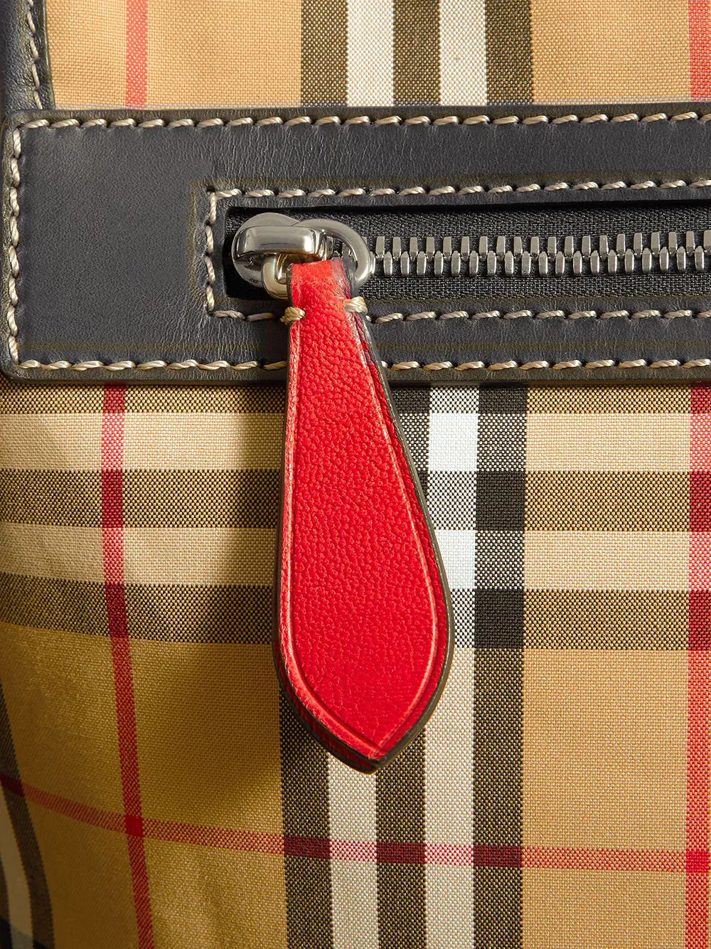 Burberry Large Leather Trim Vintage Check Messenger Bag Farfetch