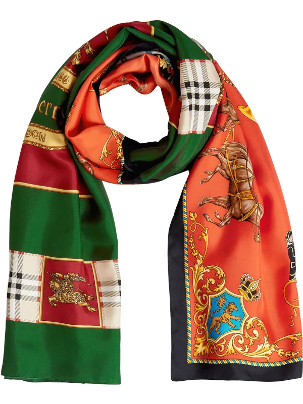 Burberry archive scarf print silk shirt Clearance