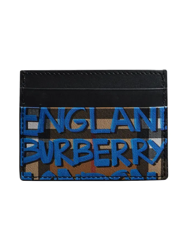burberry graffiti card holder