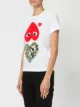 Comme Des Garçons Play تيشيرت بطباعة قلوب