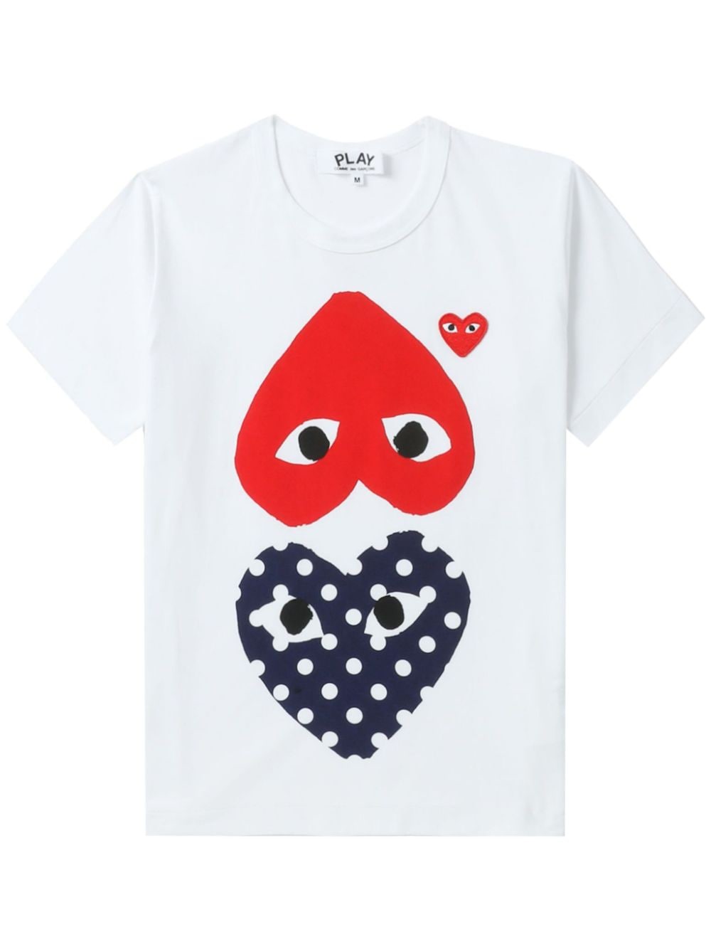 Image 1 of Comme Des Garçons Play logo-print cotton T-shirt