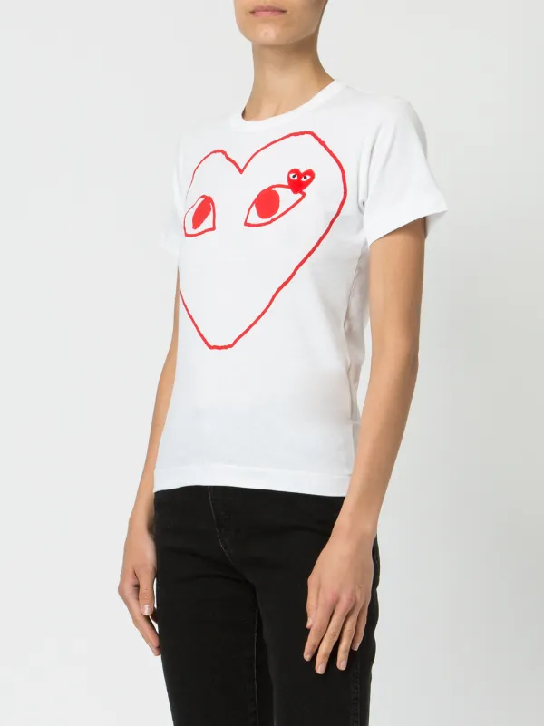 Comme Des Garçons Play ハートロゴ Tシャツ 通販 - FARFETCH