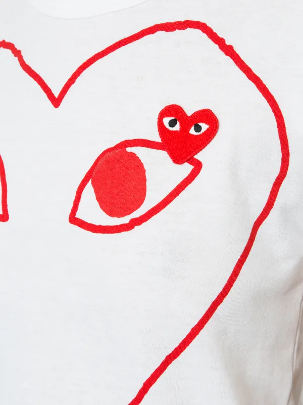 Comme Des Garçons Play ハートロゴ Tシャツ 通販 - FARFETCH