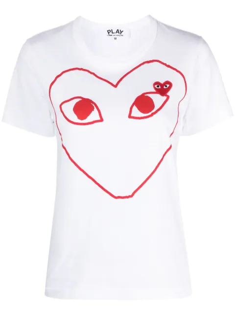 Comme Des Garçons Play تيشيرت بطباعة قلب