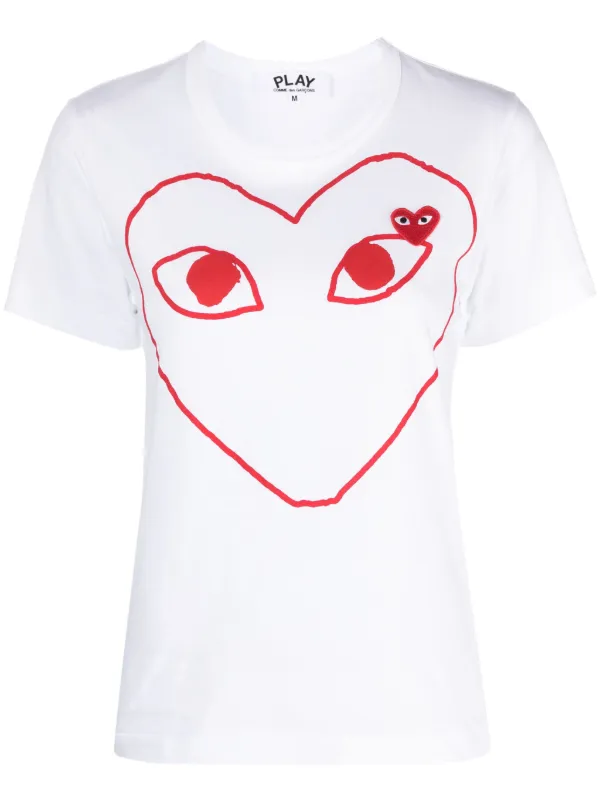 Comme Des Garçons Play ハートロゴ Tシャツ 通販 - FARFETCH