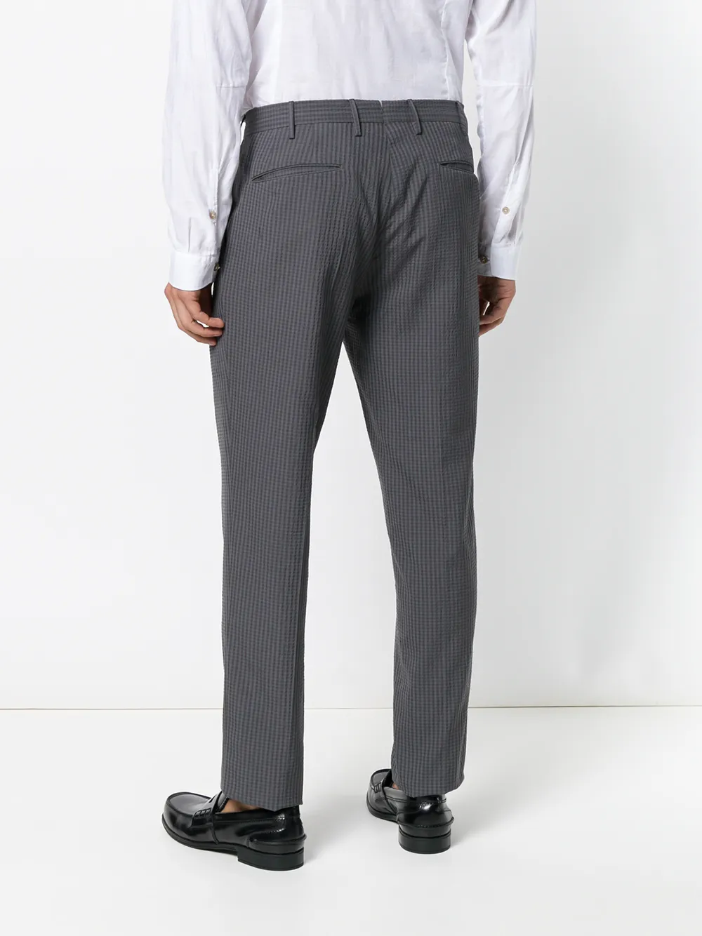 PT Torino geruite broek Grijs