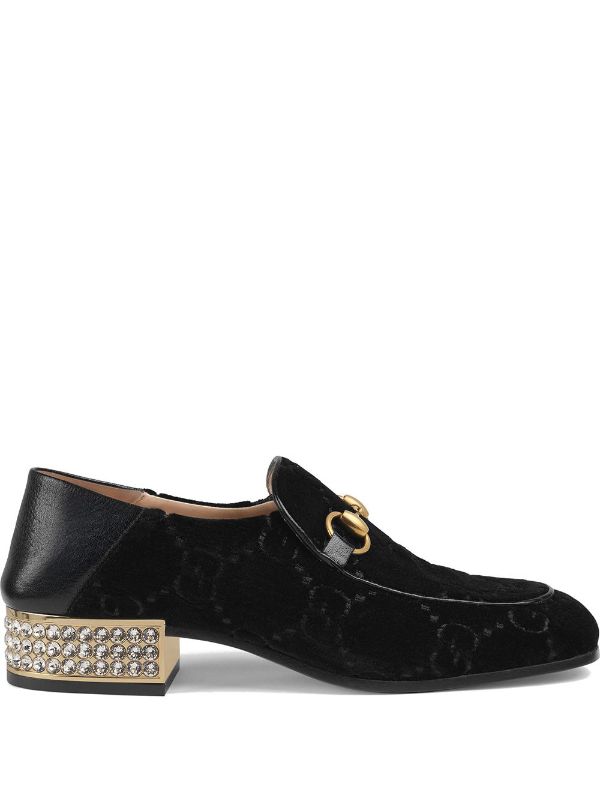 mens gucci velvet loafers