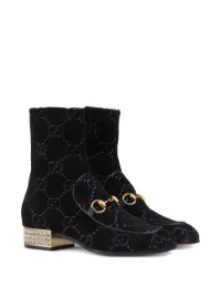 gold gucci boots