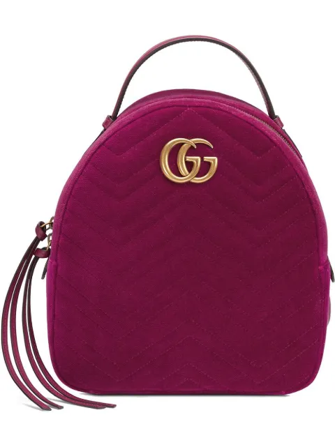 gucci velvet marmont backpack