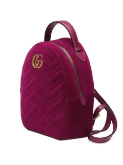 gucci marmont velvet backpack