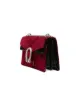Gucci red Dionysus GG velvet small shoulder bag