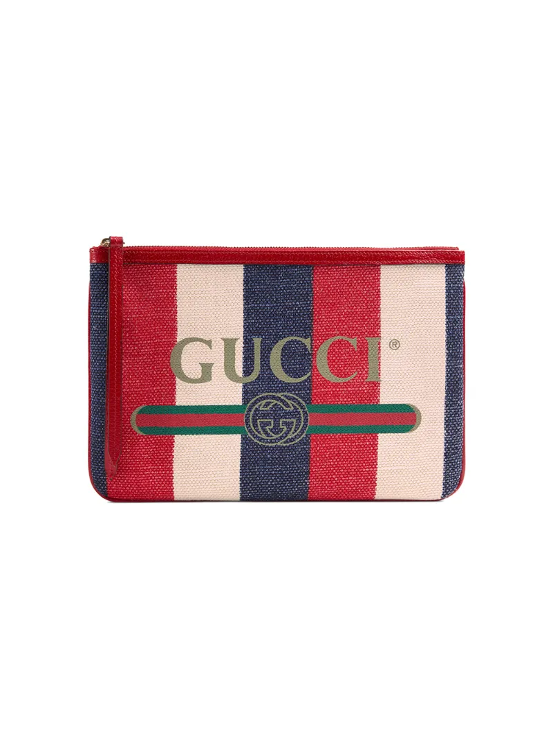 Gucci клатч с принтом логотипа